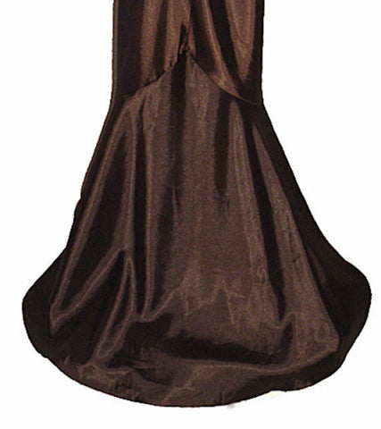 *GORGEOUS JS BOUTIQUE CUT OUT BACK EVENING GOWN IN BITTERSWEET CHOCOLATE
