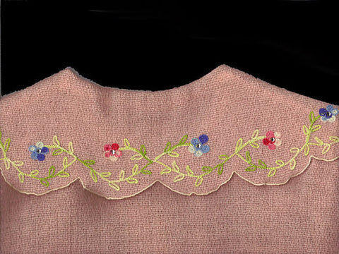 *EXQUISITE VINTAGE SAKS FIFTH AVENUE EMBROIDERED SPARKLING RHINESTONE SWEATER BED JACKET
