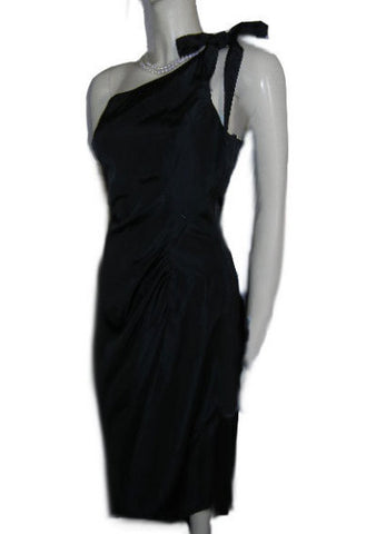 SOPHISTICATED CHELSEA NITES GRECIAN GODDESS ONE -SHOULDER TAFFETA EVENING GOWN - NEW WITH TAG - LARGE SIZE