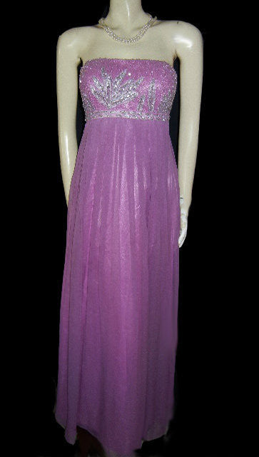 GORGEOUS CAMILLE LA VIE SILVER SEQUINS & METALLIC THREAD BEADED EMPIR Vintage Clothing & Fashions | Midnight Glamour GORGEOUS CAMILLE LA VIE SILVER SEQUINS & METALLIC THREAD BEADED EMPIR Vintage Clothing & Fashions | Midnight Glamour