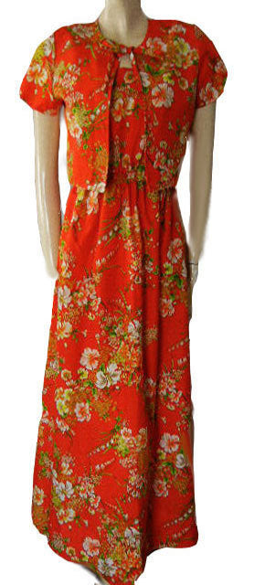 VINTAGE SWEETHEARTS ARE MADE IN HAWAII HIBISCUS DRESS & JACKET ENSEM Vintage Clothing & Fashions | Midnight Glamour VINTAGE SWEETHEARTS ARE MADE IN HAWAII HIBISCUS DRESS & JACKET ENSEM Vintage Clothing & Fashions | Midnight Glamour