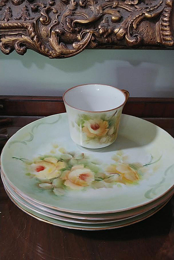 Snack Plate with Teacup Set