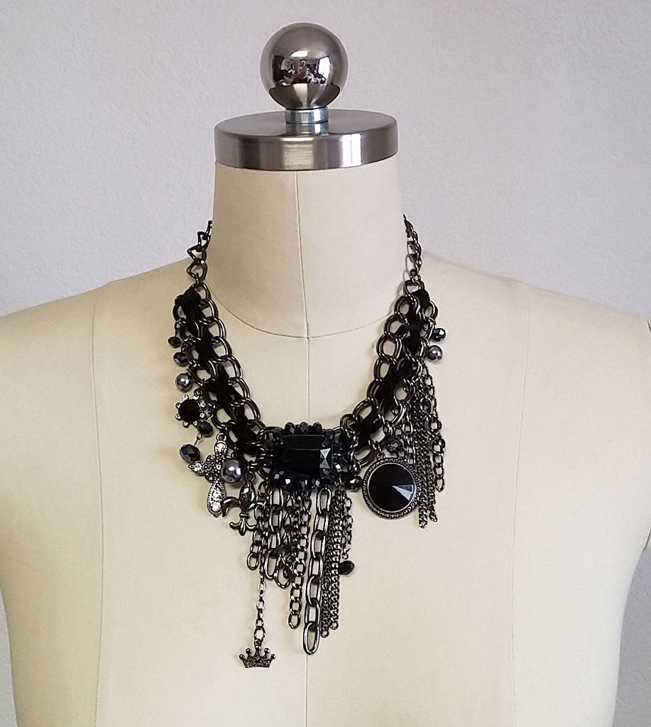 [MIDNIGHT MOMENT.] Cube Chain Necklace ★すぐ品切れ★ Jewelry Pendant - Cube – Angular Moment