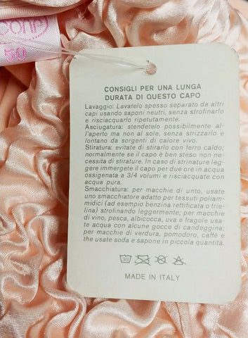 *NEW WITH TAG - VINTAGE MADE IN ITALY 1980s SATIN & VELOUR WRAP ROBE IN CREAMSICLE - SIZE EXTRA LARGE - WOULD MAKE A WONDERFUL BIRTHDAY OR CHRISTMAS PRESENT!