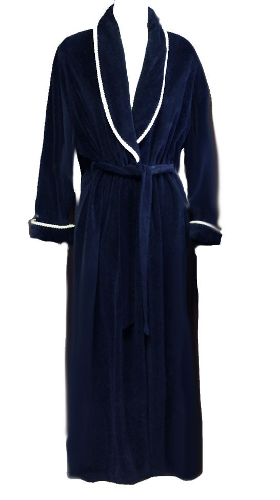 DIAMOND TEA LUXURIOUS PRE-OWNED WRAP-STYLE COTTON VELVET VELOUR ROBE I Vintage Clothing & Fashions | Midnight Glamour DIAMOND TEA LUXURIOUS PRE-OWNED WRAP-STYLE COTTON VELVET VELOUR ROBE I Vintage Clothing & Fashions | Midnight Glamour