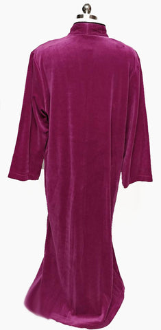 *NEW - DIAMOND TEA LUXURIOUS ZIP UP FRONT COTTON BLEND VELOUR ROBE IN RASPBERRY - SIZE LARGE- ONLY 1 IN STOCK IN THIS SIZE & COLOR - WOULD MAKE A WONDERFUL CHRISTMAS GIFT