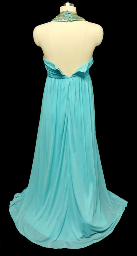NEW WITH TAG & BAG OF SEQUINS & SHOT - BEAUTIFUL GODDESS HALTER EVENIN Vintage Clothing & Fashions | Midnight Glamour NEW WITH TAG & BAG OF SEQUINS & SHOT - BEAUTIFUL GODDESS HALTER EVENIN Vintage Clothing & Fashions | Midnight Glamour