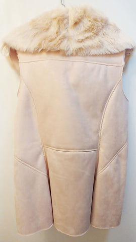 *NEW WITH TAGS - GIANNI BINI GB PLUSH PINK FAUX FUR & SUEDE VEST - PERFECT FOR FALL & WINTER AND WOULD MAKE A WONDERFUL GIFT! - WOULD MAKE A WONDERFUL CHRISTMAS OR BIRTHDAY GIFT!