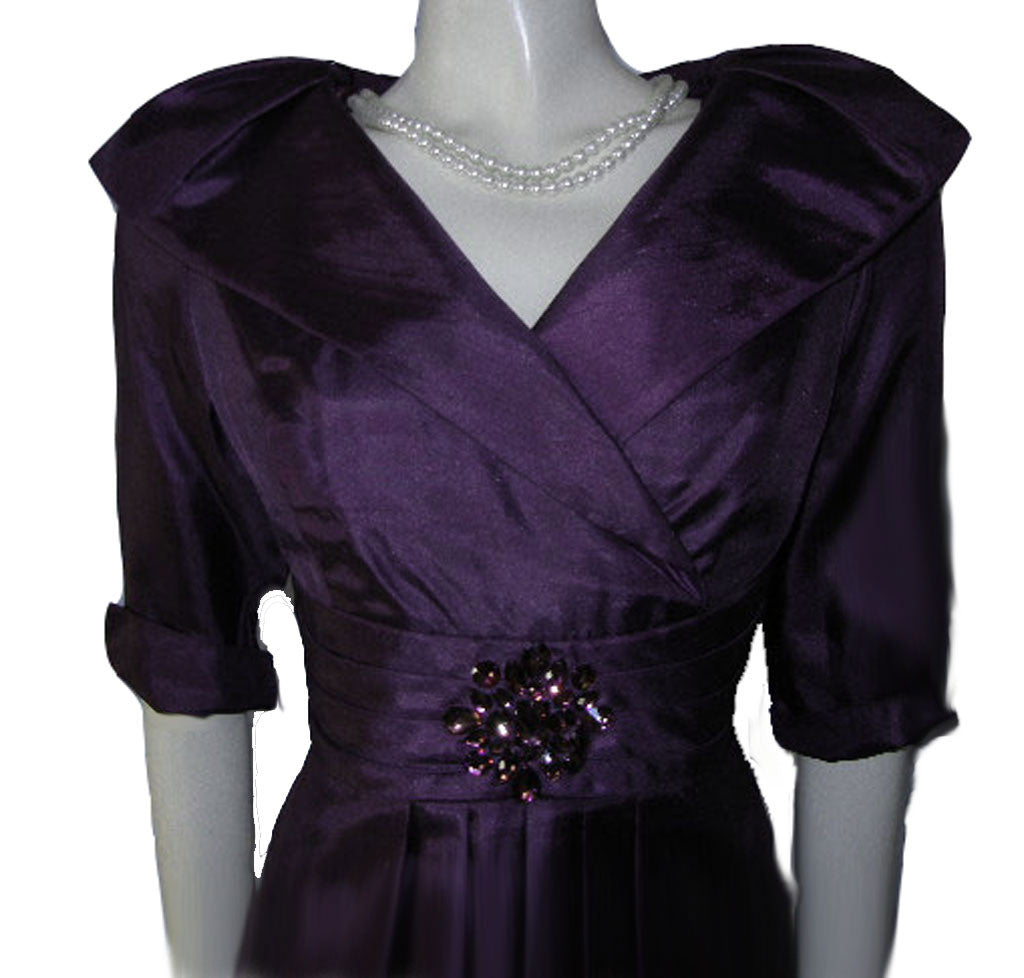 GORGEOUS JESSICA HOWARD EVENING DRESS IN AUBERGINE – NEW WITH TAG – Vintage  Clothing & Fashions