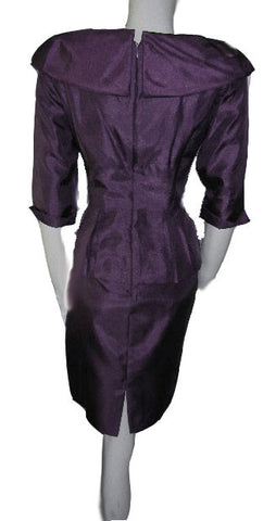*GORGEOUS JESSICA HOWARD EVENING DRESS IN AUBERGINE – NEW WITH TAG
