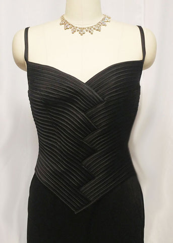 *BEAUTIFUL VINTAGE LILLIE RUBIN FIGURE HUGGING COCKTAIL DRESS - NEW OLD STOCK WITH TAG $288