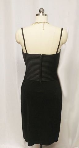 *BEAUTIFUL VINTAGE LILLIE RUBIN FIGURE HUGGING COCKTAIL DRESS - NEW OLD STOCK WITH TAG $288