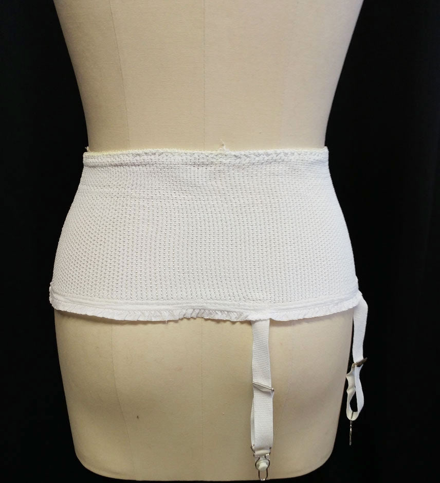 VINTAGE '50s MESH RUFFLE GIRDLE WITH RUBBER TIPS & METAL GARTERS Vintage Clothing & Fashions | Midnight Glamour VINTAGE '50s MESH RUFFLE GIRDLE WITH RUBBER TIPS & METAL GARTERS Vintage Clothing & Fashions | Midnight Glamour