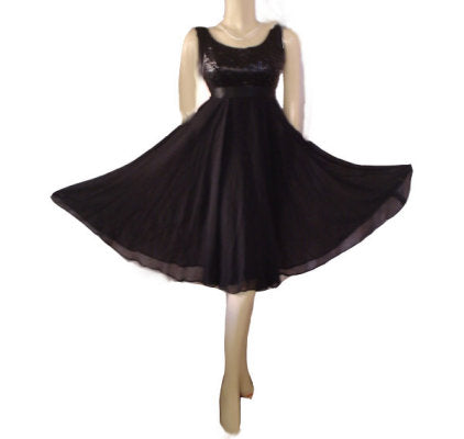 open lace back dress Felicity Lace Sequins Tulle Cocktail Dress 12 (Large) main image 1