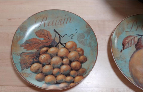 *  NEW OLD STOCK - OLD WORLD LOOK DESIGN PORCELAIN SALAD PLATES (4)  - JUST GORGEOUS!