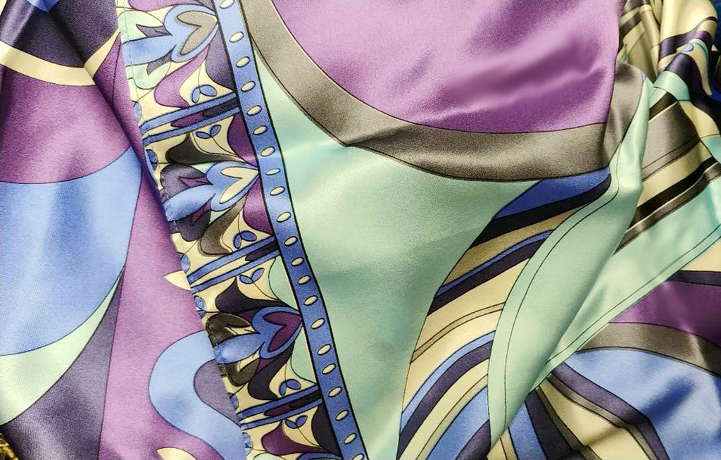 Emilio Pucci Vintage Silk Scarf Multicolor