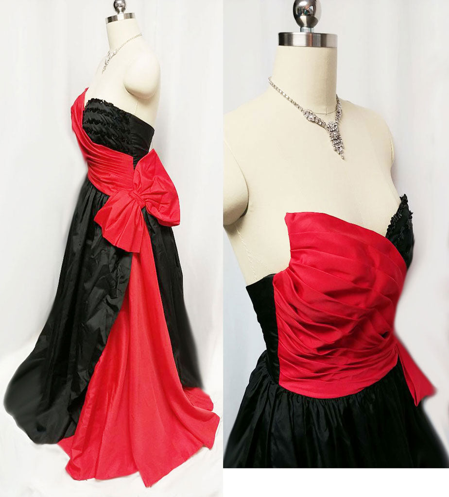 Red With Black Quinceanera Dresses Sweet 16 Organza Ruffles Appliques Ball  Gown | eBay