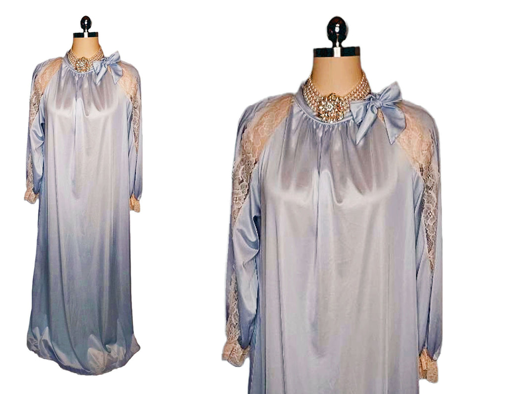 Autumn Long-Sleeved Cotton Nightgown Solid Night Gown and Robe Sets fo –  Yes to Elegance