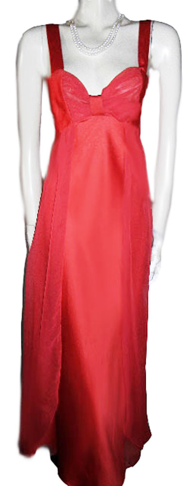 Victoria Long Satin Nightgown - HauteFlair