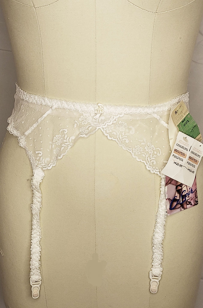 VINTAGE 1960S NEW CE SOIR LACE WEDDING GARTER BELT FROM THE