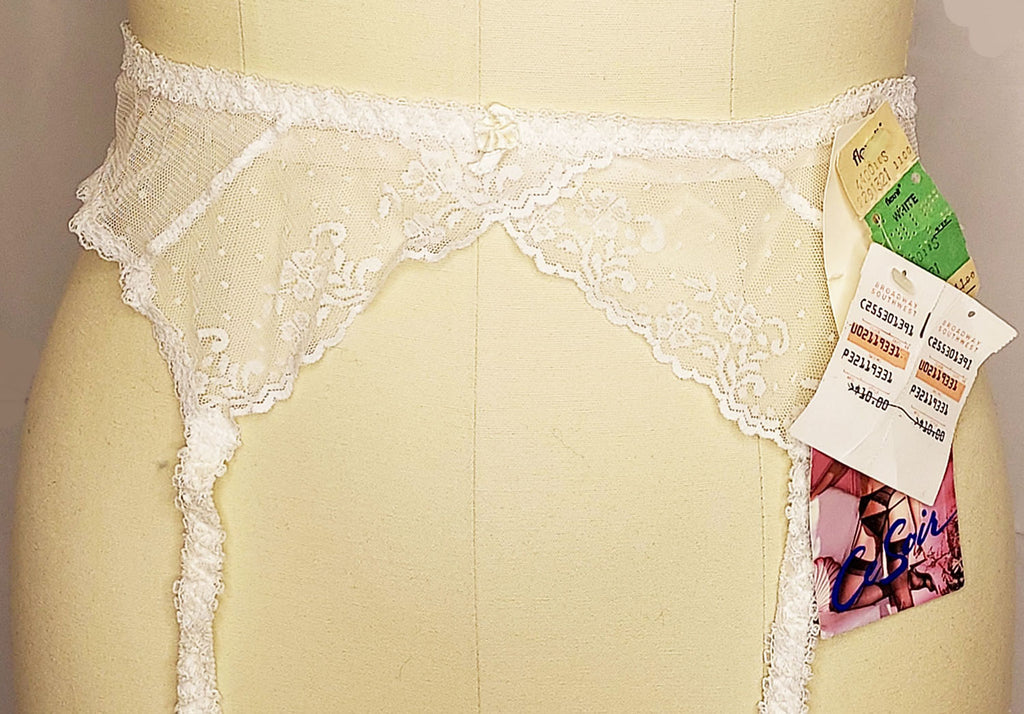 VINTAGE 1960S NEW CE SOIR LACE WEDDING GARTER BELT FROM THE BROADWAY D Vintage Clothing & Fashions | Midnight Glamour VINTAGE 1960S NEW CE SOIR LACE WEDDING GARTER BELT FROM THE BROADWAY D Vintage Clothing & Fashions | Midnight Glamour
